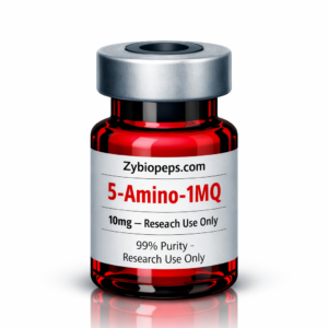 5-Amino-1MQ research peptide vial — Zybiopeps