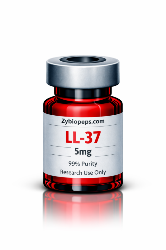 LL-37 peptide benefits research vial