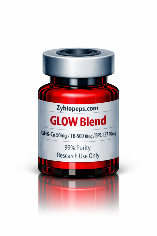 glow blend peptide research vial Zybiopeps