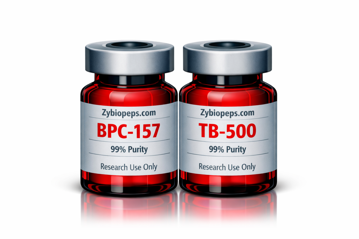 BPC-157 vs TB-500 research peptide vials comparison Zybiopeps