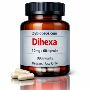 Dihexa capsules 10mg research peptide.