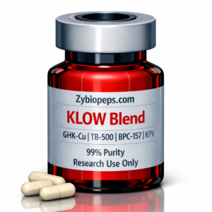 KLOW blend peptide GHK-Cu TB-500 BPC-157 KPV research