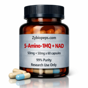 5-Amino-1MQ NAD capsules metabolic research.