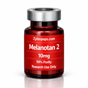 Melanotan 2 peptide vial 10mg for research purposes